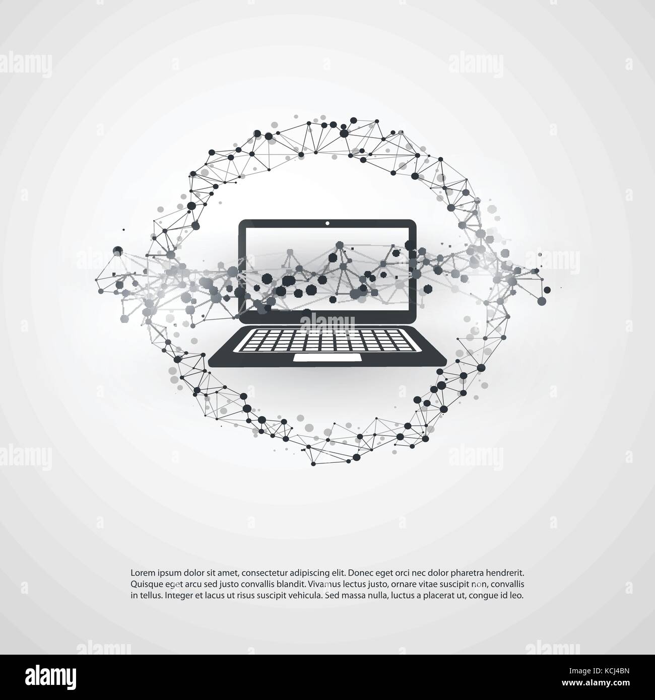 Abstract Cloud Computing and Global Network Connections Concept Design ...