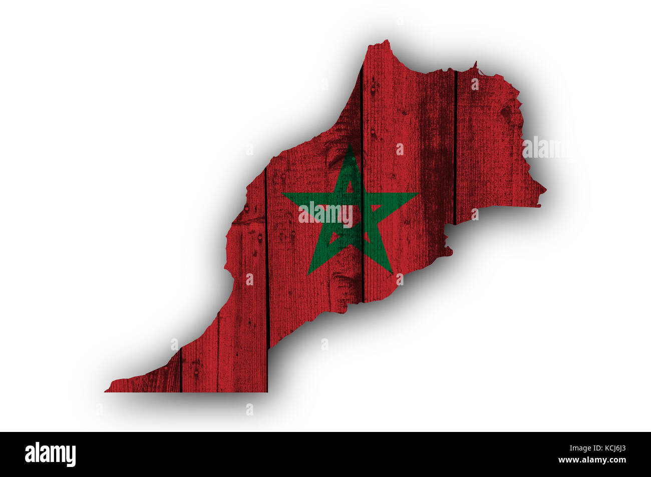 Map and flag of Morocco on weathered wood Stock Photo - Alamy