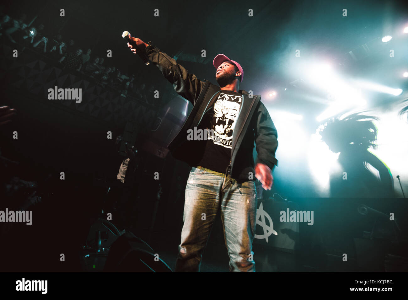 The American hiphop collective ASAP Mob performs a live concert at