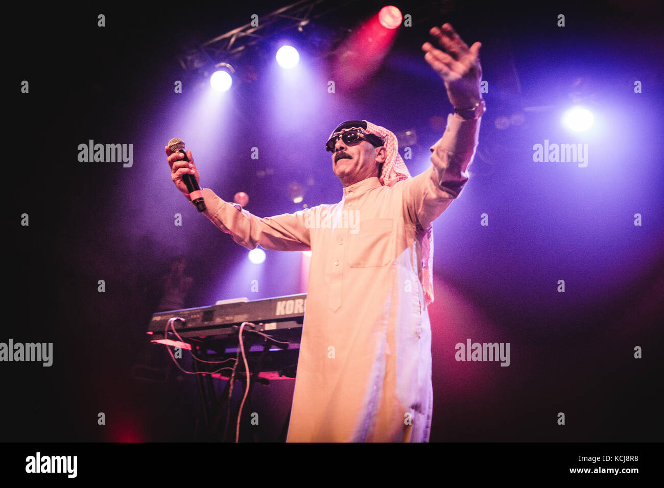 The Syrian Singer Songwriter And Musician Omar Souleyman Performs A Live Concert At Pumpehuset In Copenhagen Souleyman Performs Traditional Middle Eastern Songs In Kurdish And Arabic Denmark 05 03 2016 Stock Photo Alamy