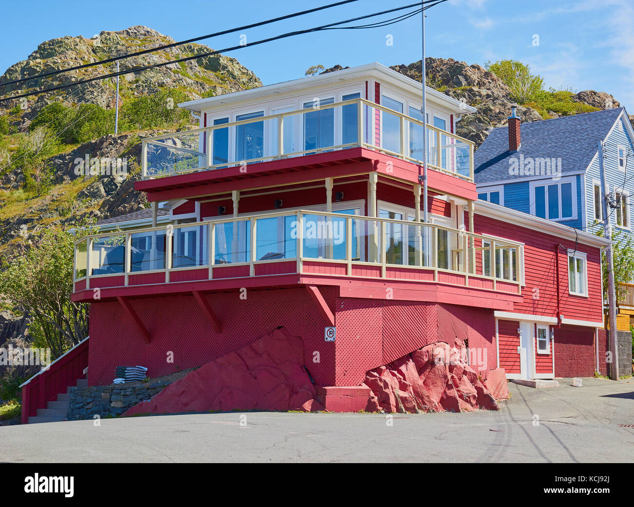 Traditional typical house in The Battery a small neighbourhood within the city of St John's