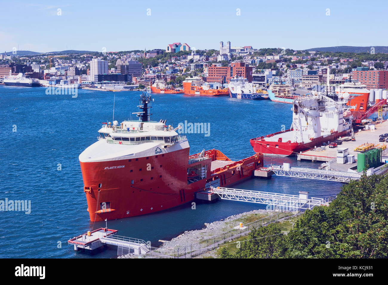 Atlantic Heron an offshore tug supply ship moored in port of St John's