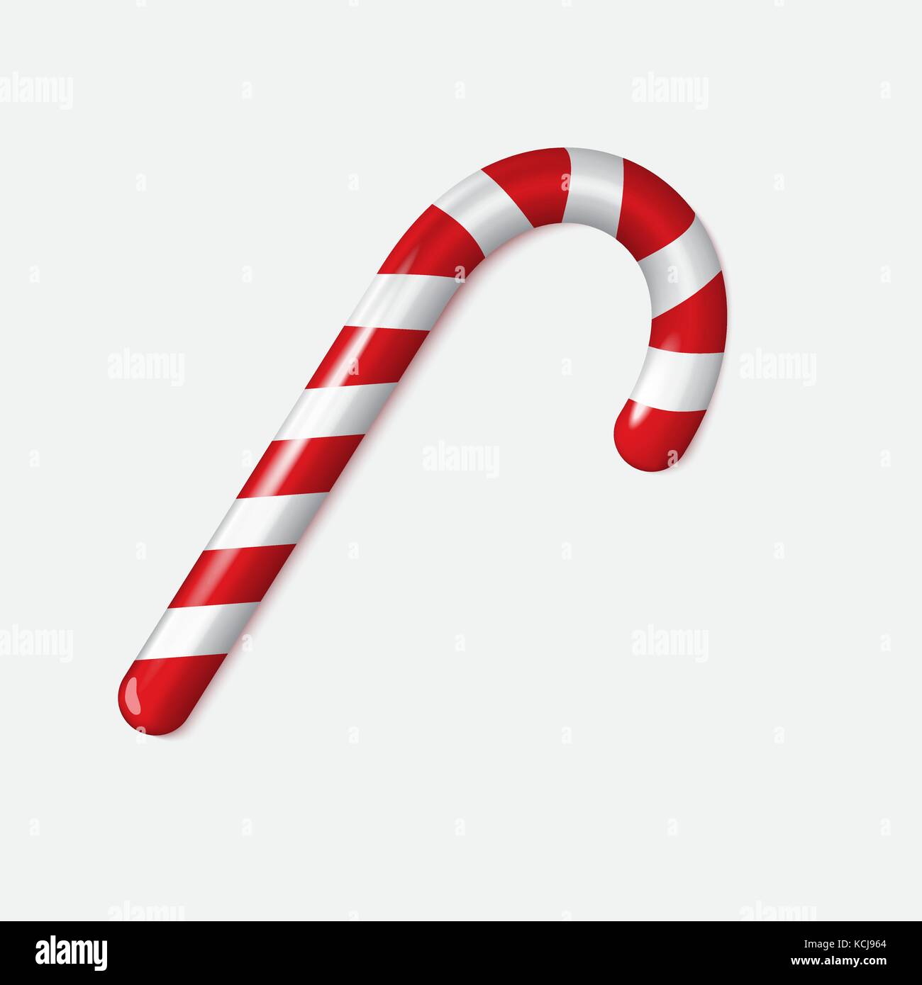 Realistic Xmas candy cane isolated Stock Vector Image & Art - Alamy