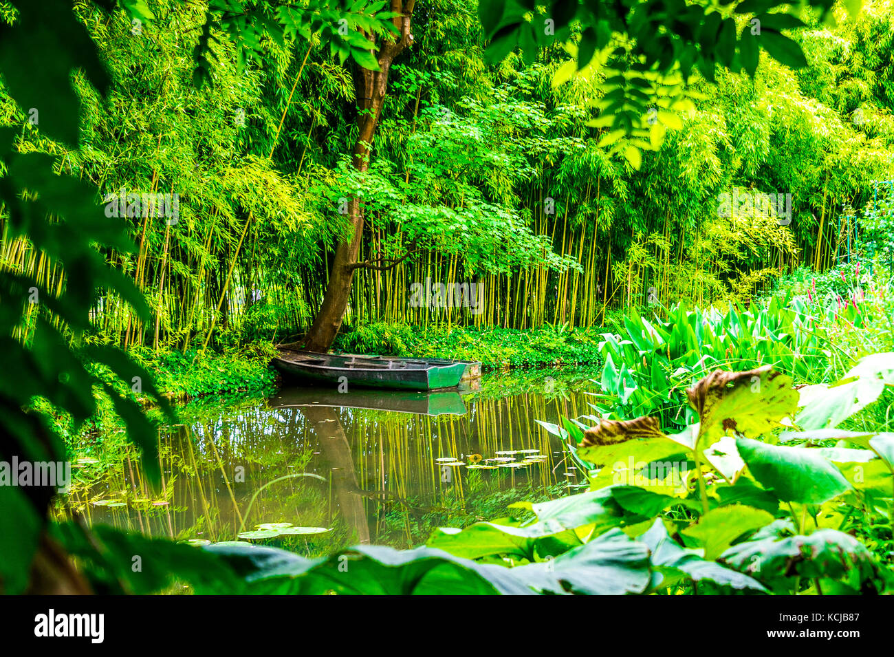 The beautiful Monet's Garden in Giverny, France Stock Photo