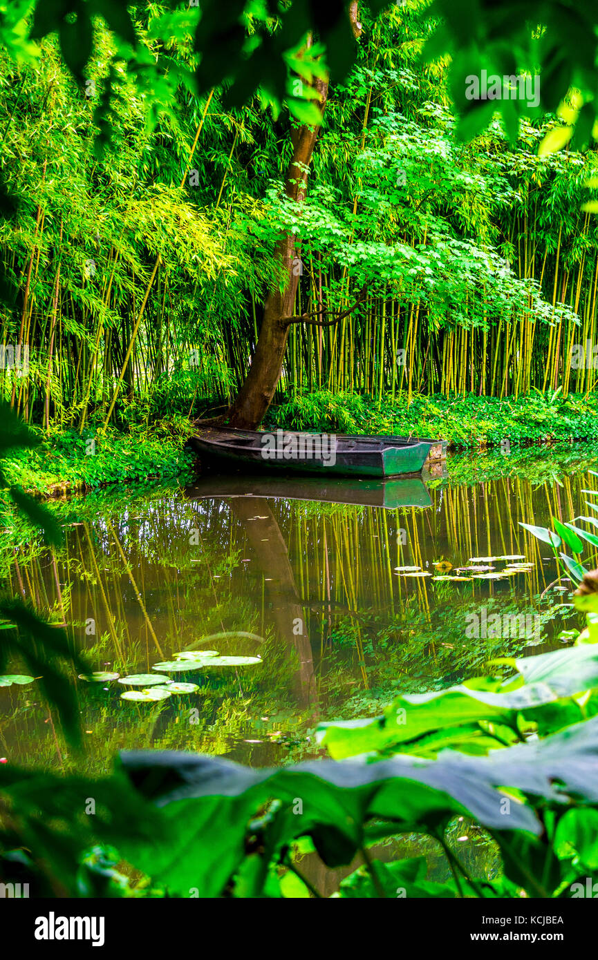 The beautiful Monet's Garden in Giverny, France Stock Photo