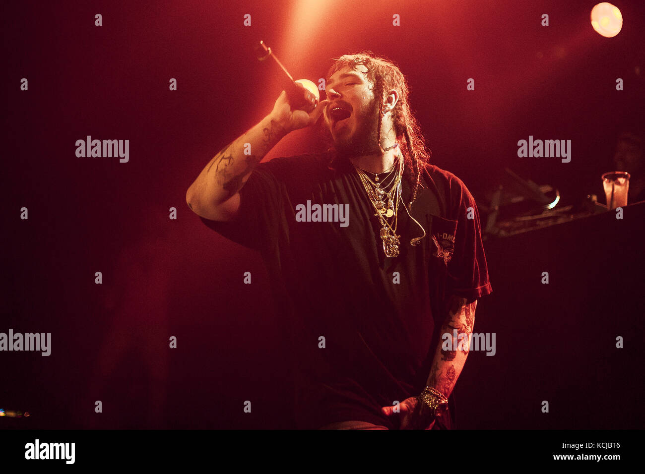 American Rapper Post The American rapper and lyricist Post Malone performs a live concert at ...