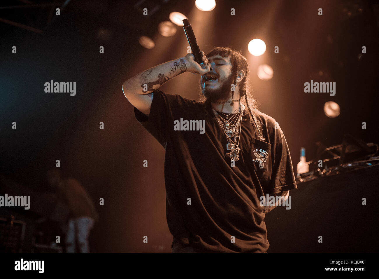 American Rapper Post The American rapper and lyricist Post Malone performs a live concert at ...