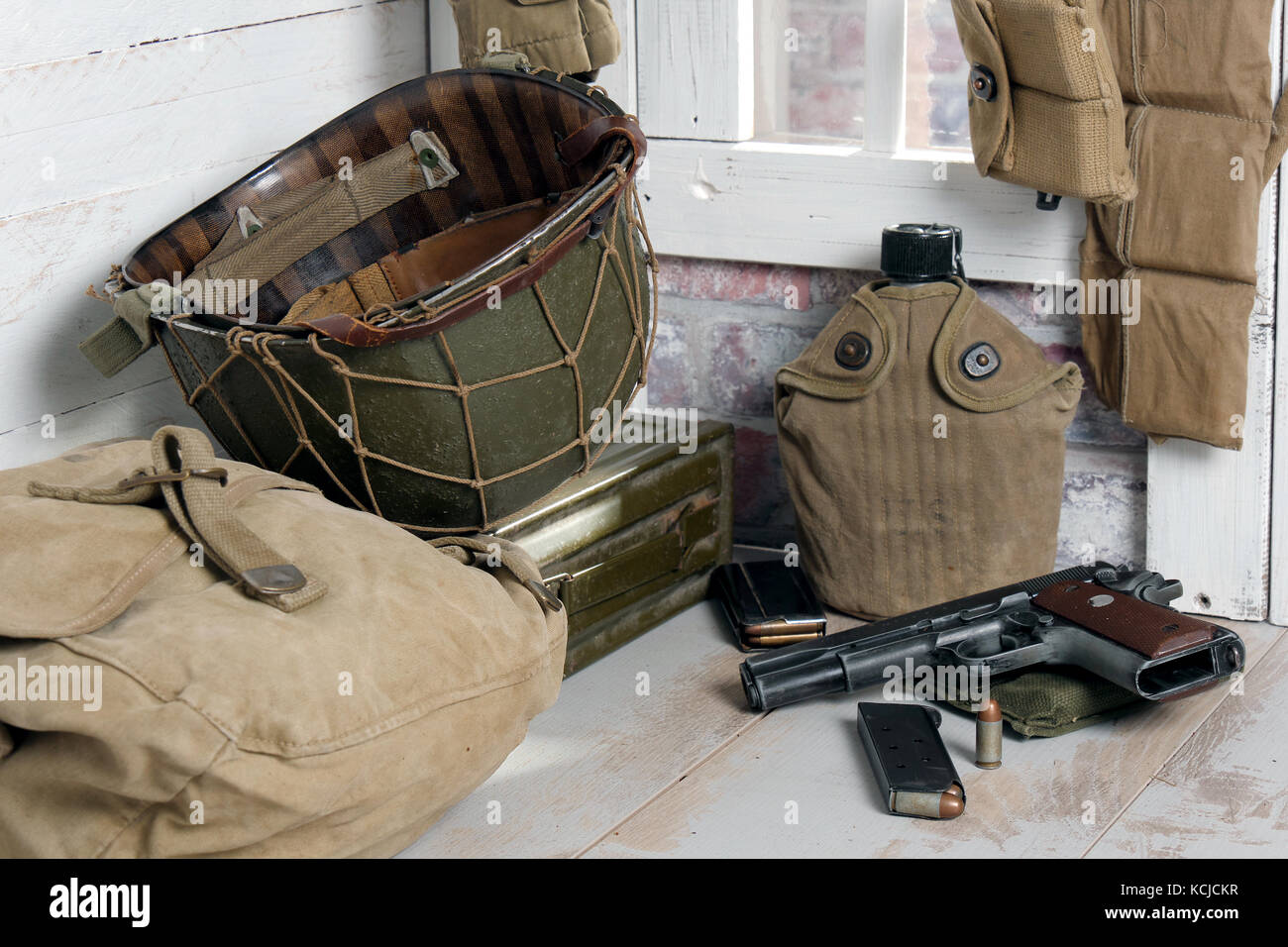the U.S. military equipment of World War II Stock Photo Alamy