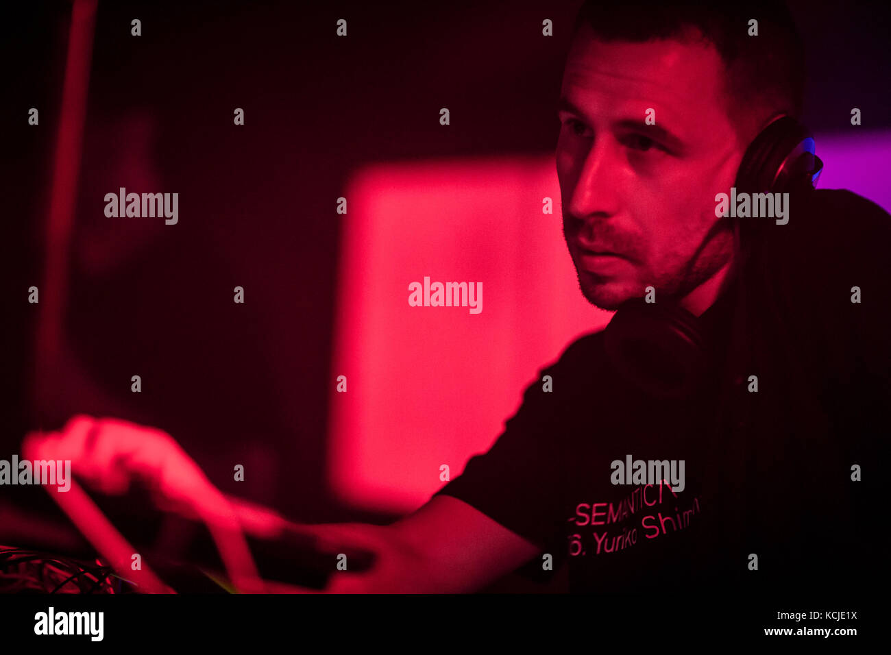 The Italien electronic music duo Voices From The Lake performs live at