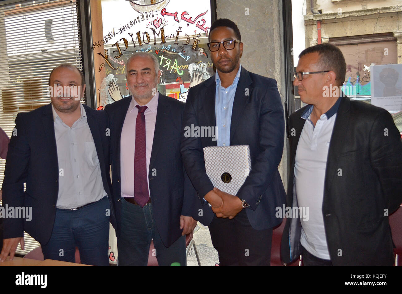 Mdaba Mandela, grandson of Nelson Mandela, pays visit to Lyon, France ...
