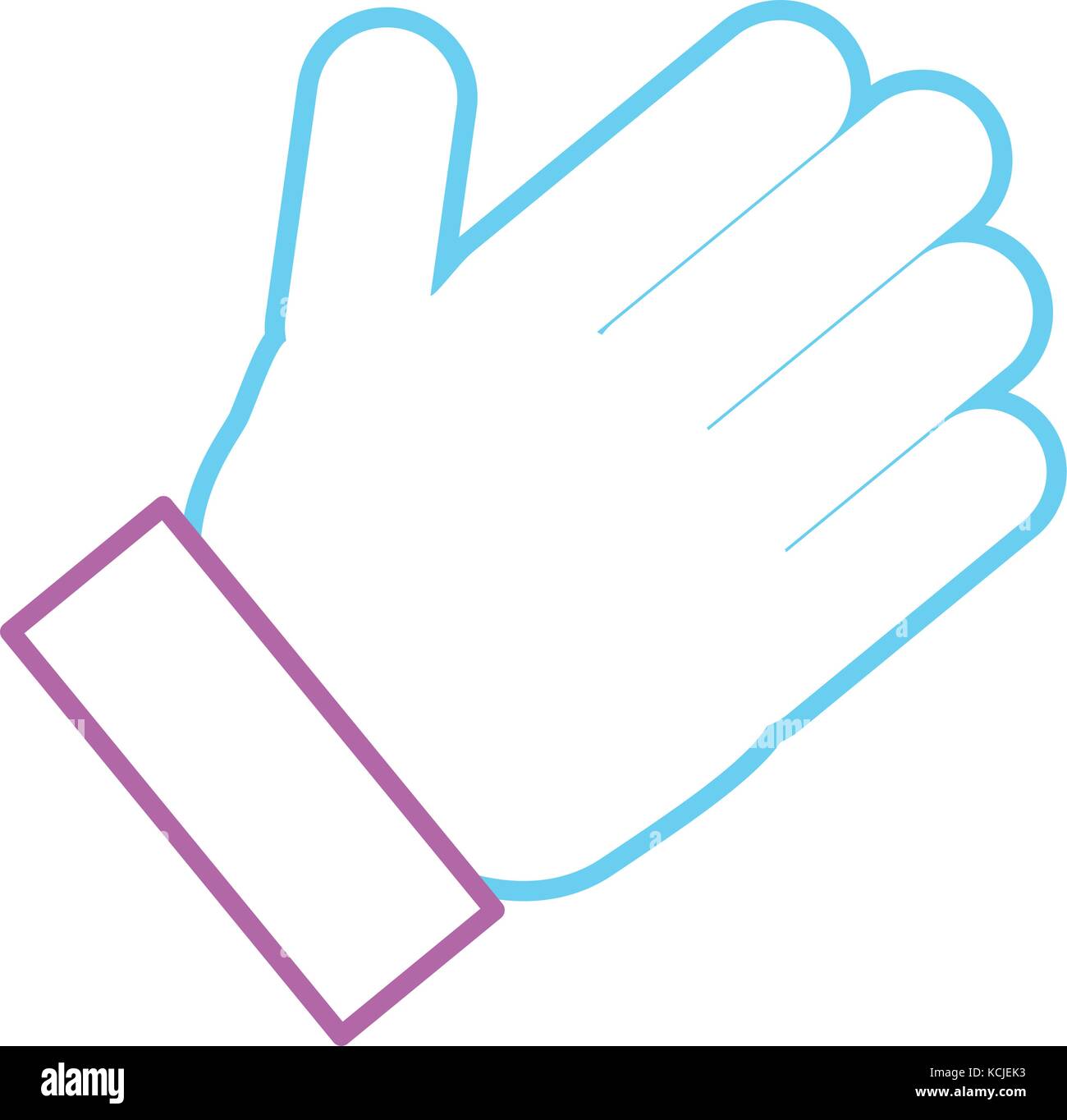 hand vector illustration Stock Vector Image & Art - Alamy