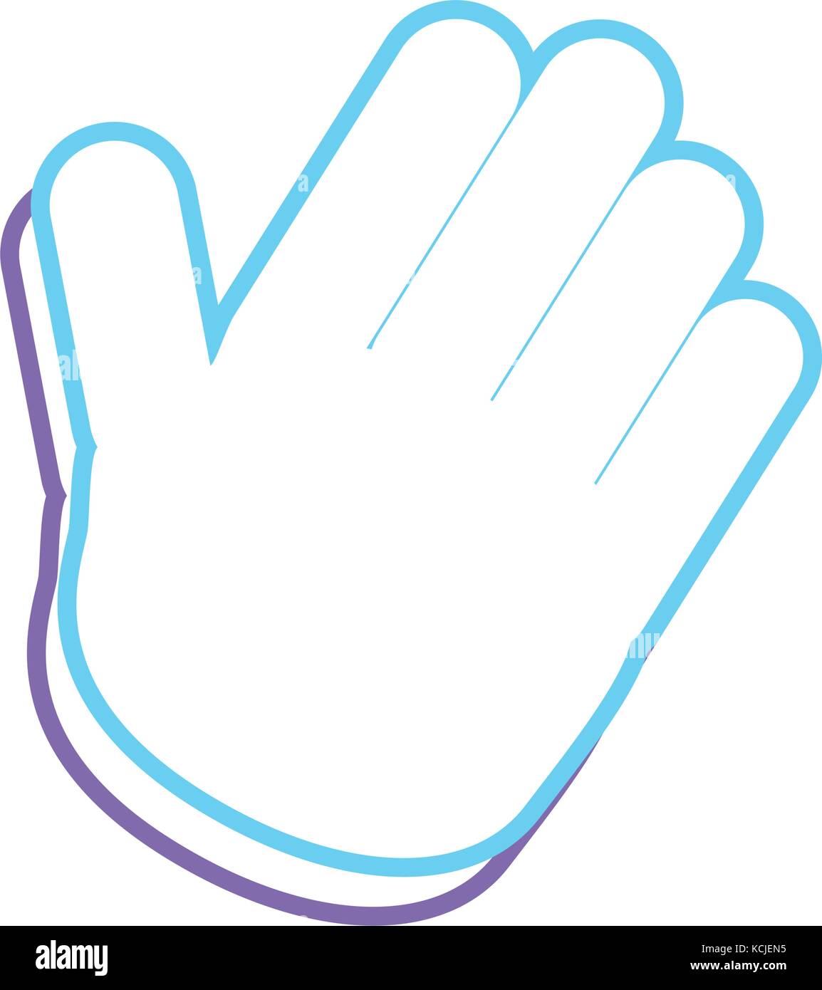 hand vector illustration Stock Vector Image & Art - Alamy