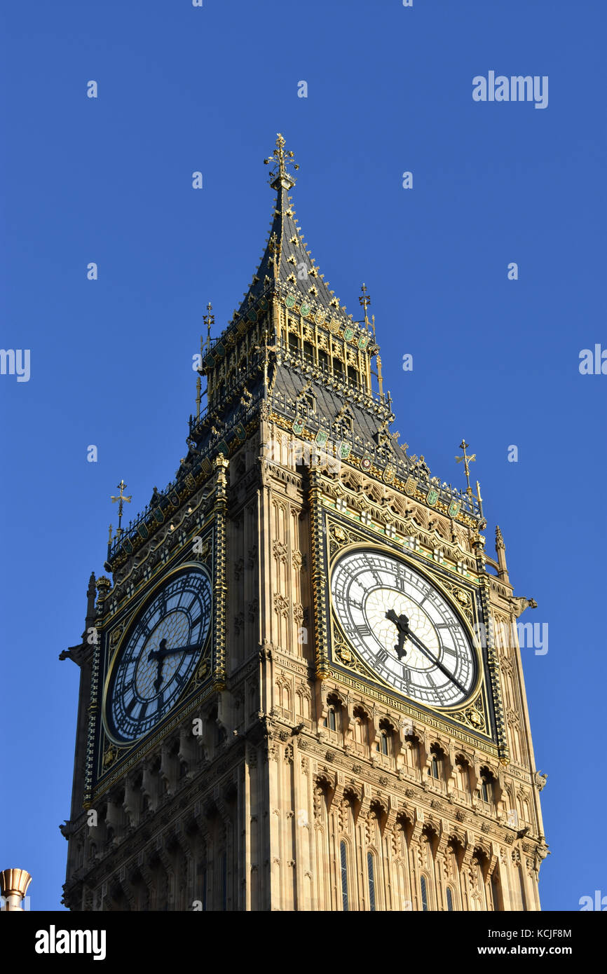 Big Ben, Houses of Parliament, Westminster, London, UK Stock Photo