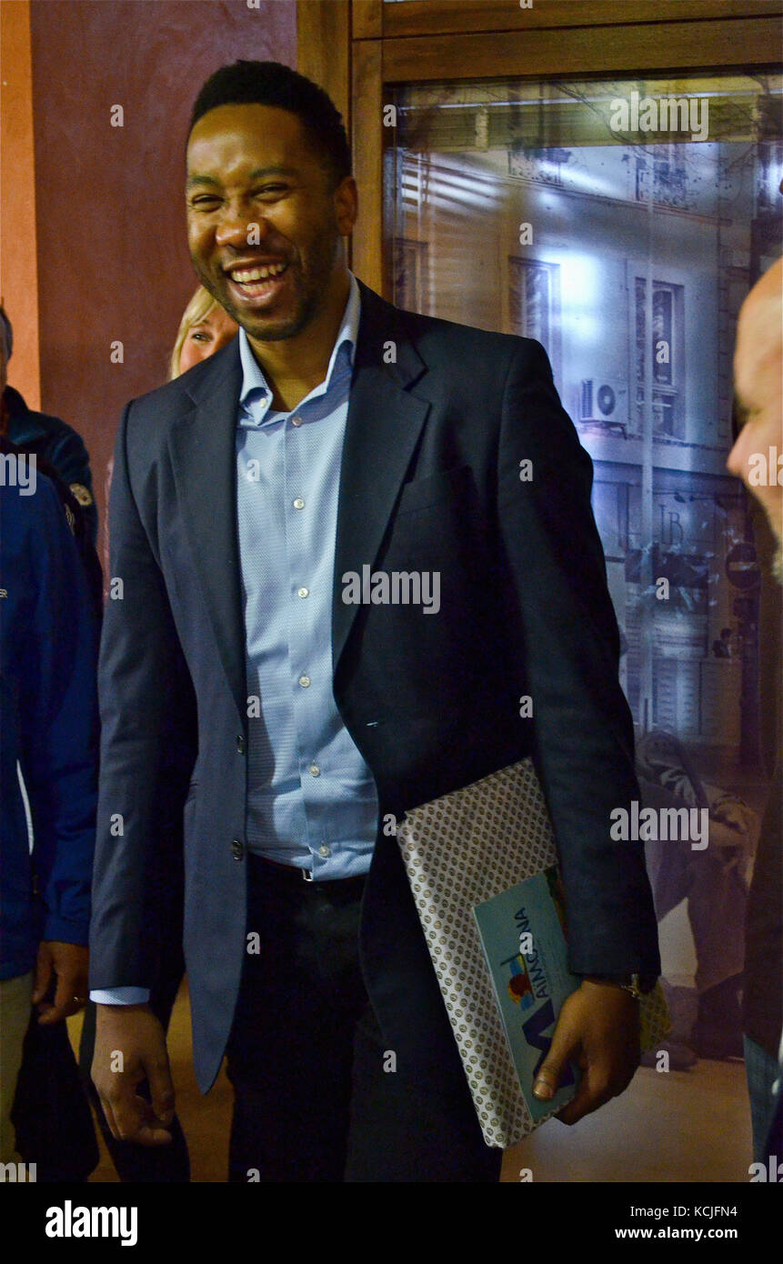 Mdaba Mandela, grandson of Nelson Mandela, pays visit to Lyon, France ...