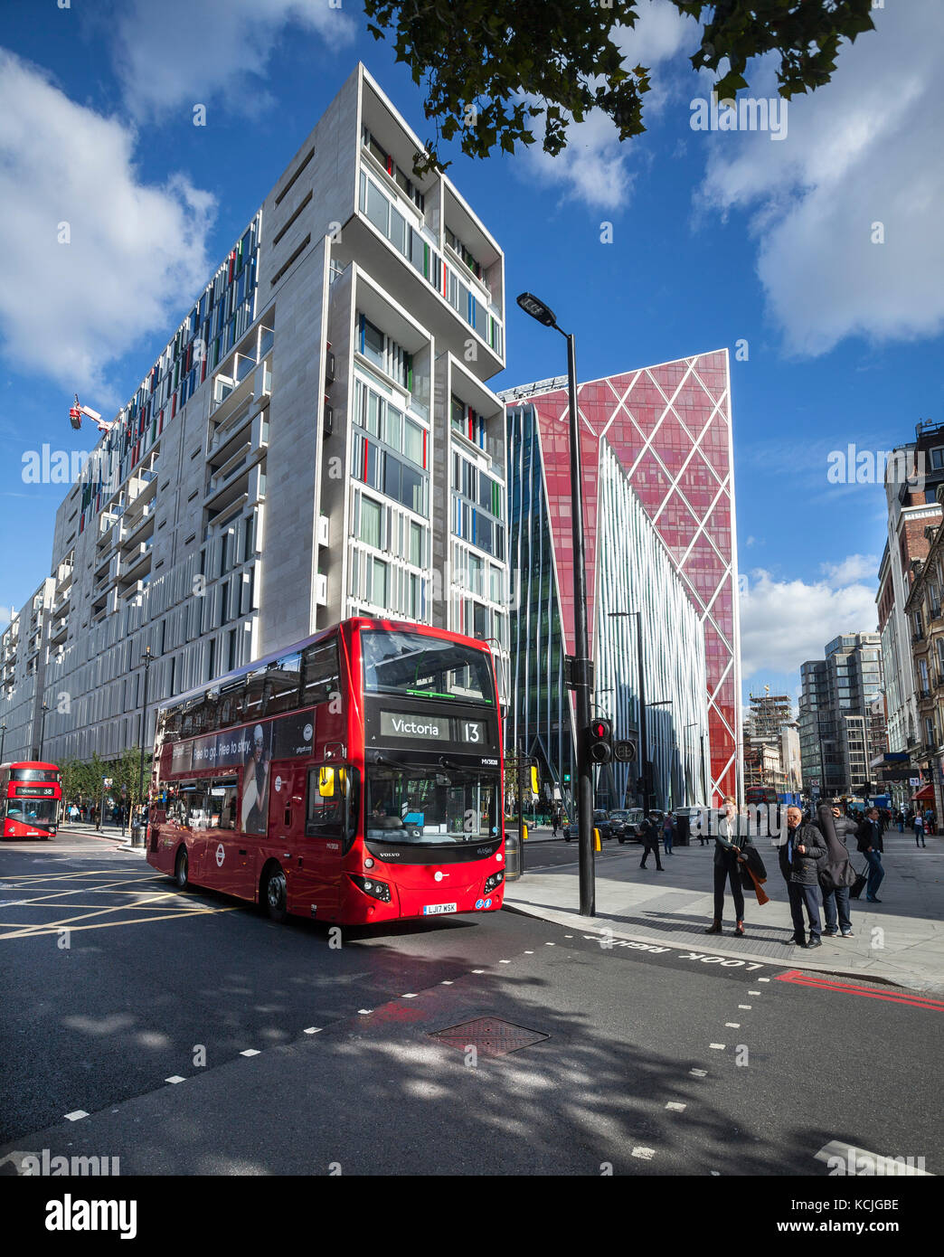 View of Victoria and the Nova Building at London SW1 Stock Photo