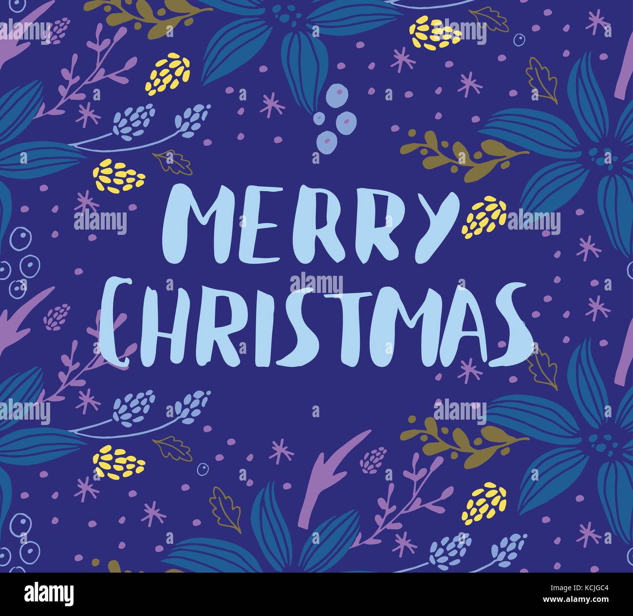 Christmas card with fir tree Stock Vector Image & Art - Alamy