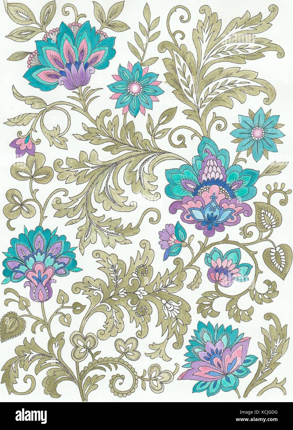 Ornament color Stock Vector