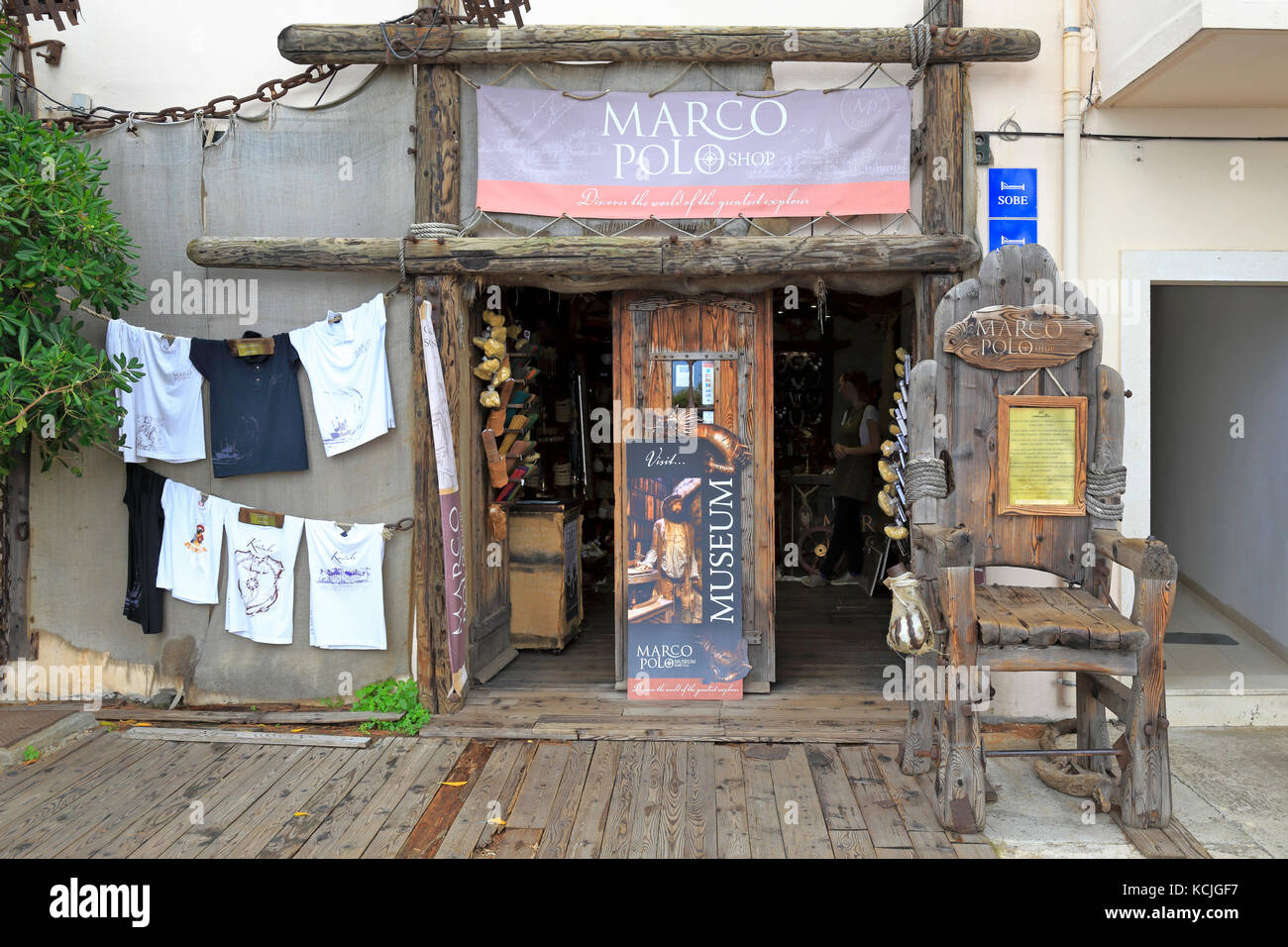 Marco Polo Shop, Korcula Town, Korcula Island, Croatia, Dalmatia Stock  Photo - Alamy