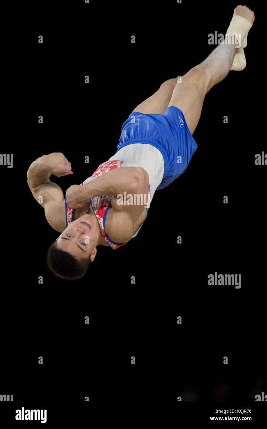 Montreal, Canada. 2nd Oct, 2017. Gymnast Nikita Nagorny (RUS) competes