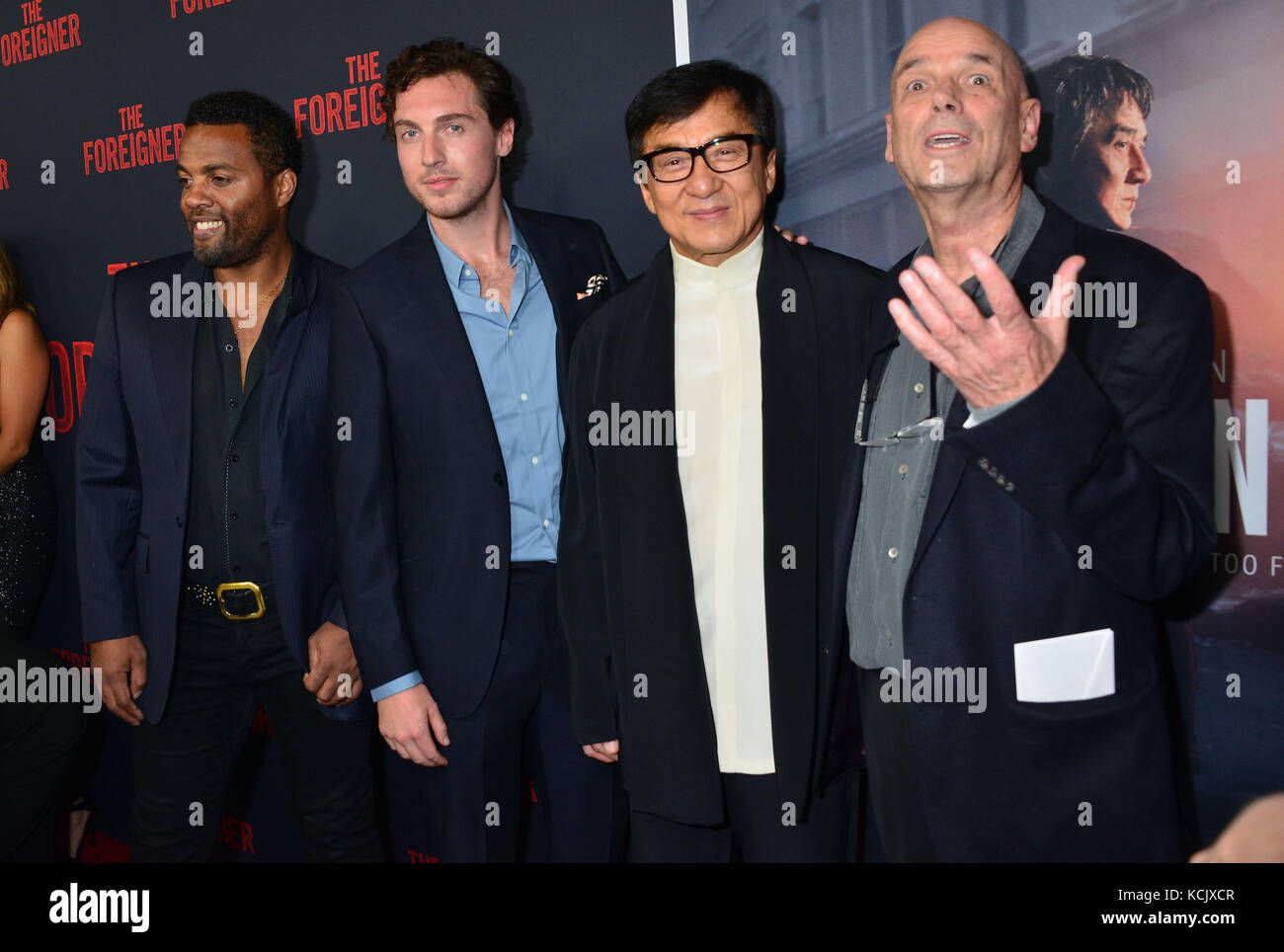 Los Angeles, California, USA. 05th Oct, 2017. Ray Fearon, Rory Fleck Bryne, Jackie Chan, Martin Campbell 17 arriving at the Foreigner Premiere at the Arclight Theatre in Los Angeles. October 5, 2017. Credit: Tsuni / USA/Alamy Live News Stock Photo