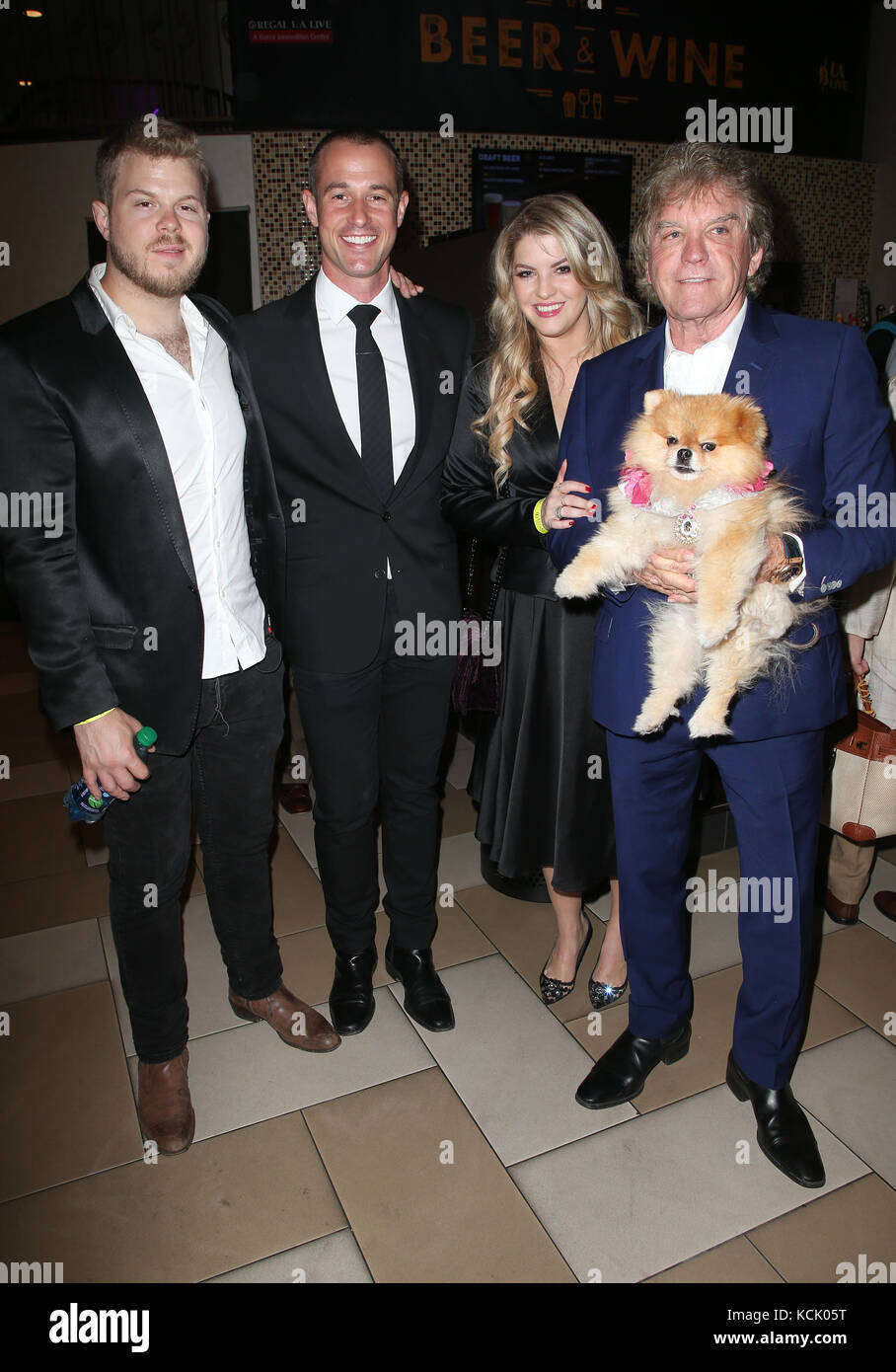 LSO ANGELES, CA - October 05: Max Todd, Jason Sabo, Pandora Todd, Ken Todd,  At Opening Night Premiere Of 'The Road To Yulin And Beyond' Inside At The  Apex One In California