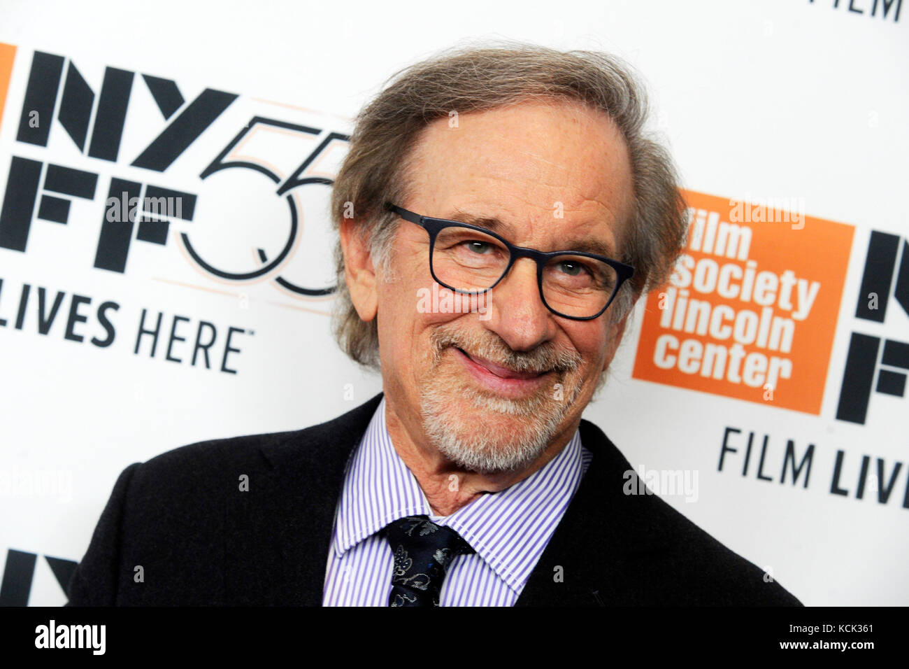 New York, USA. 5th Oct, 2017. Steven Spielberg attends the 'Spielberg' premiere during the 55th New York Film Festival at Alice Tully Hall on October 5, 2017 in New York City. Credit: Geisler-Fotopress/Alamy Live News Stock Photo