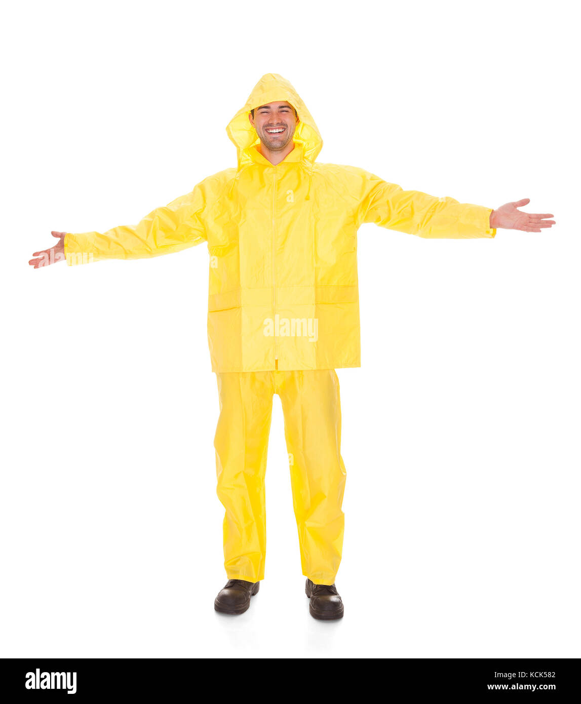 Man wearing raincoat hi-res stock photography and images - Alamy
