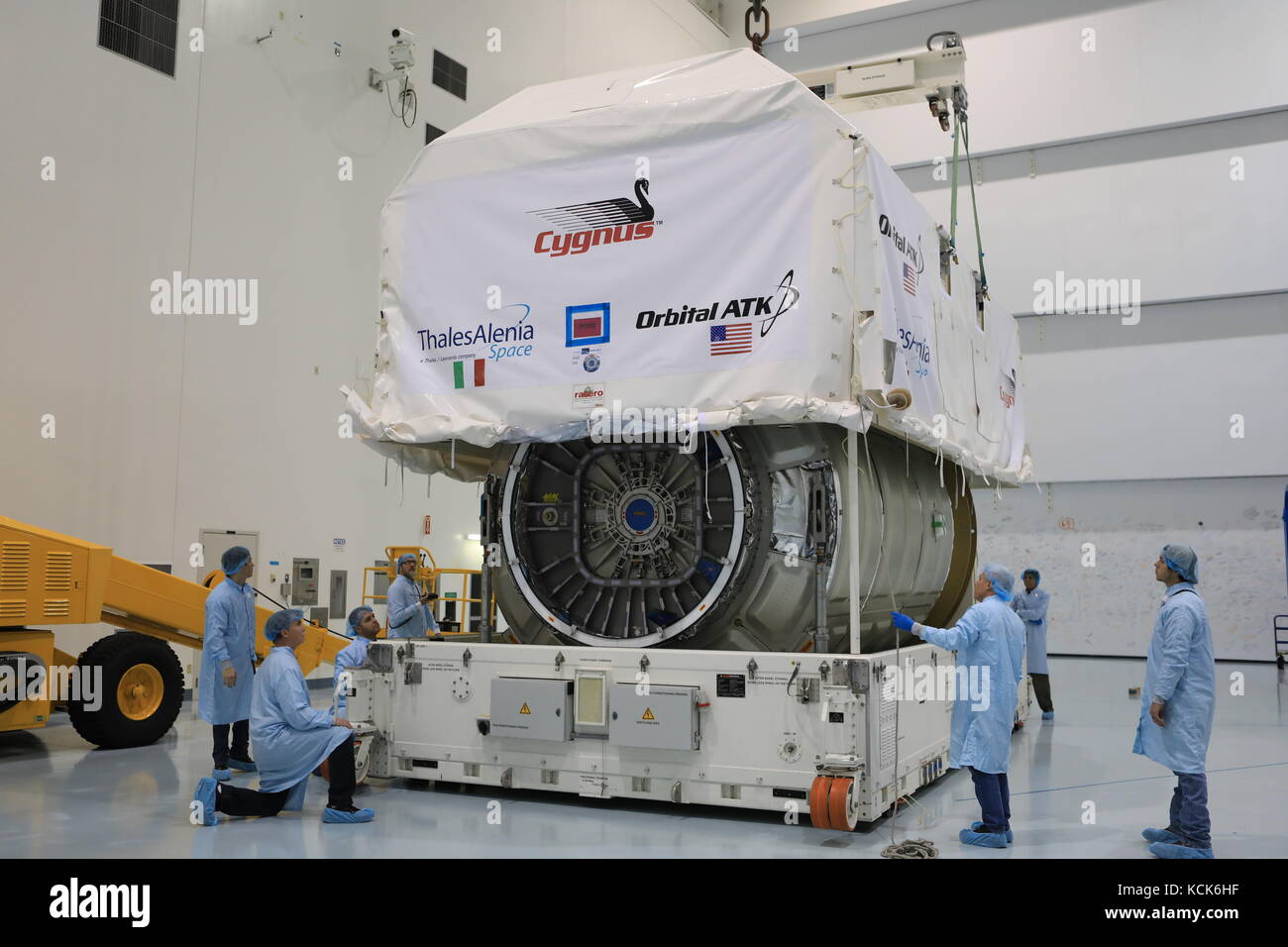 Scientists at the Kennedy Space Center Space Station Processing