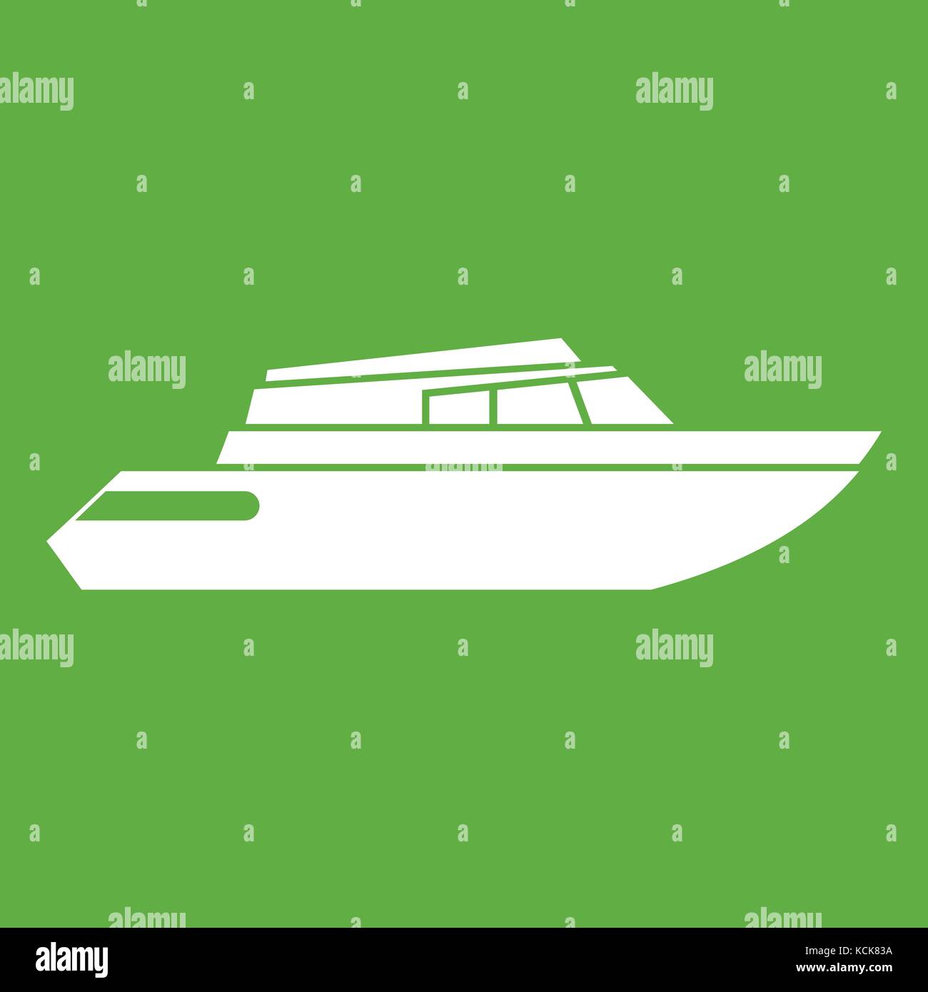 Planing powerboat icon green Stock Vector Image & Art Alamy
