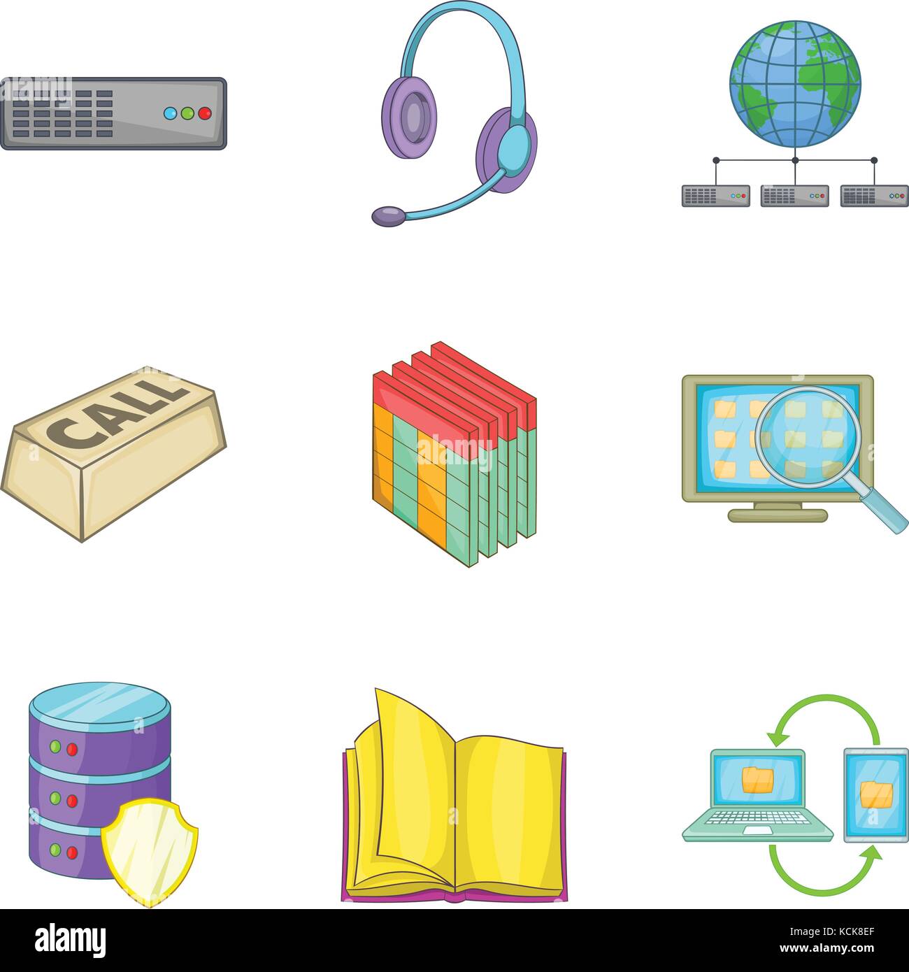 Business career icons set, cartoon style Stock Vector Image & Art - Alamy