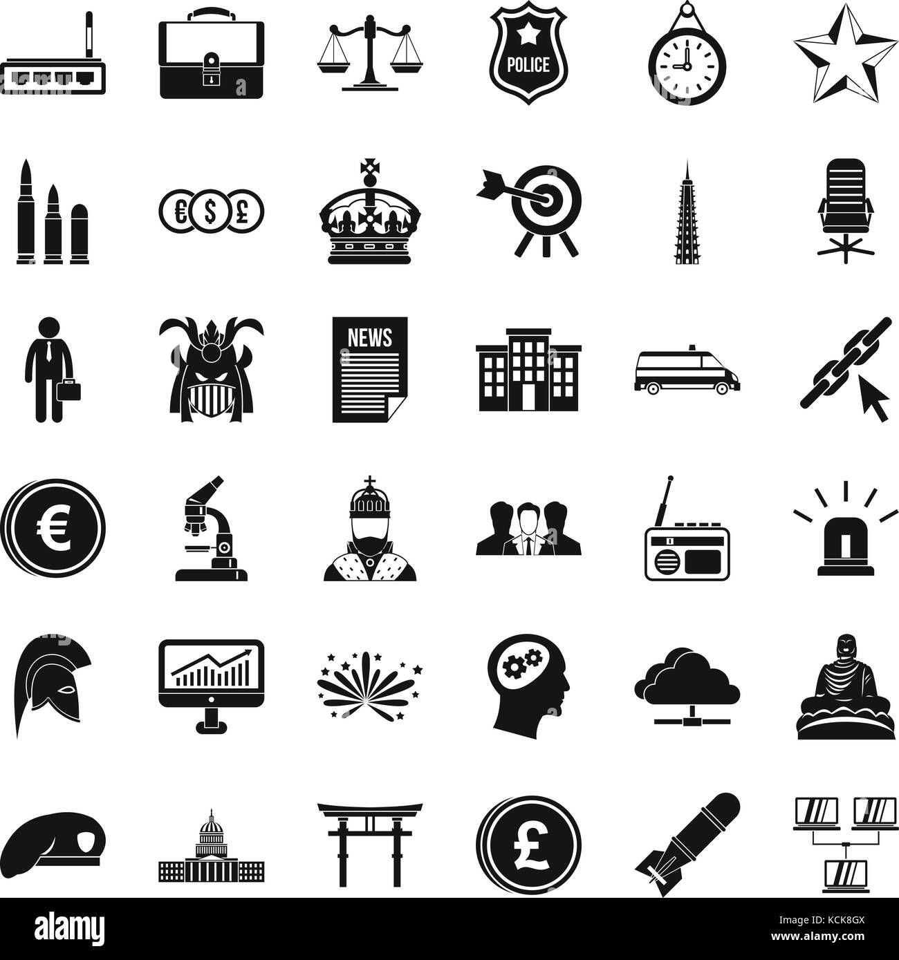 Person icons set, simple style Stock Vector Image & Art - Alamy