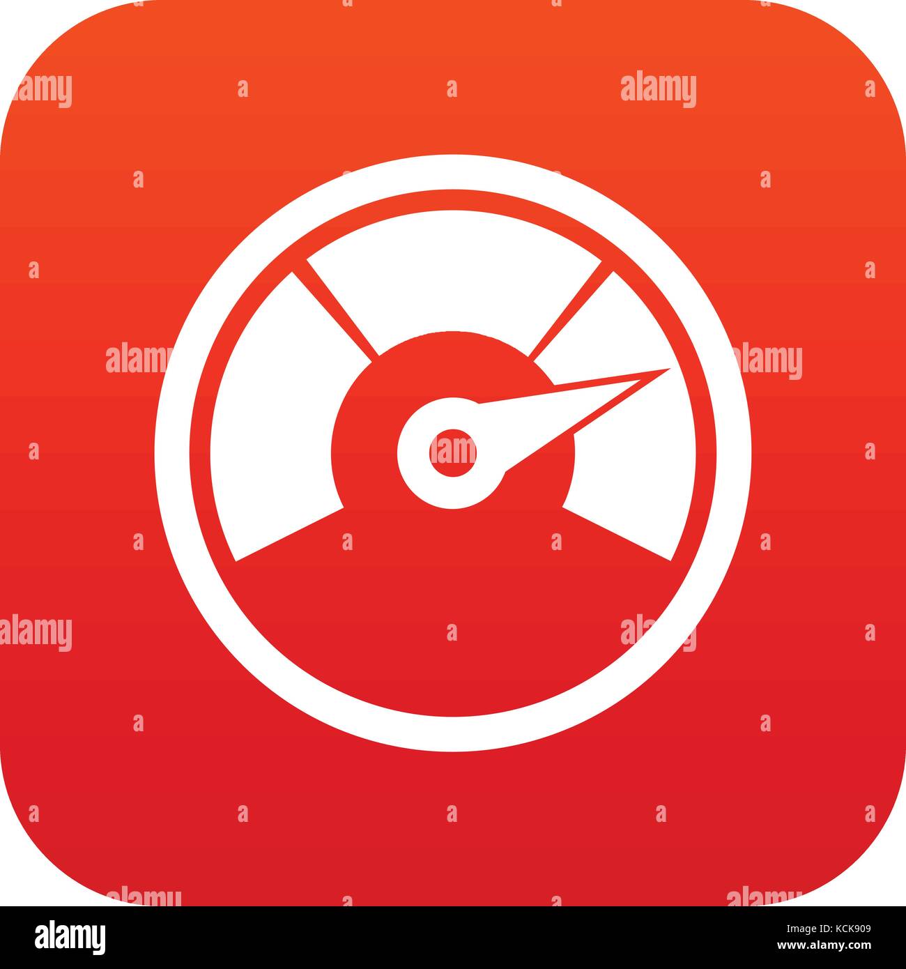 Speedometer icon digital red Stock Vector Image & Art - Alamy