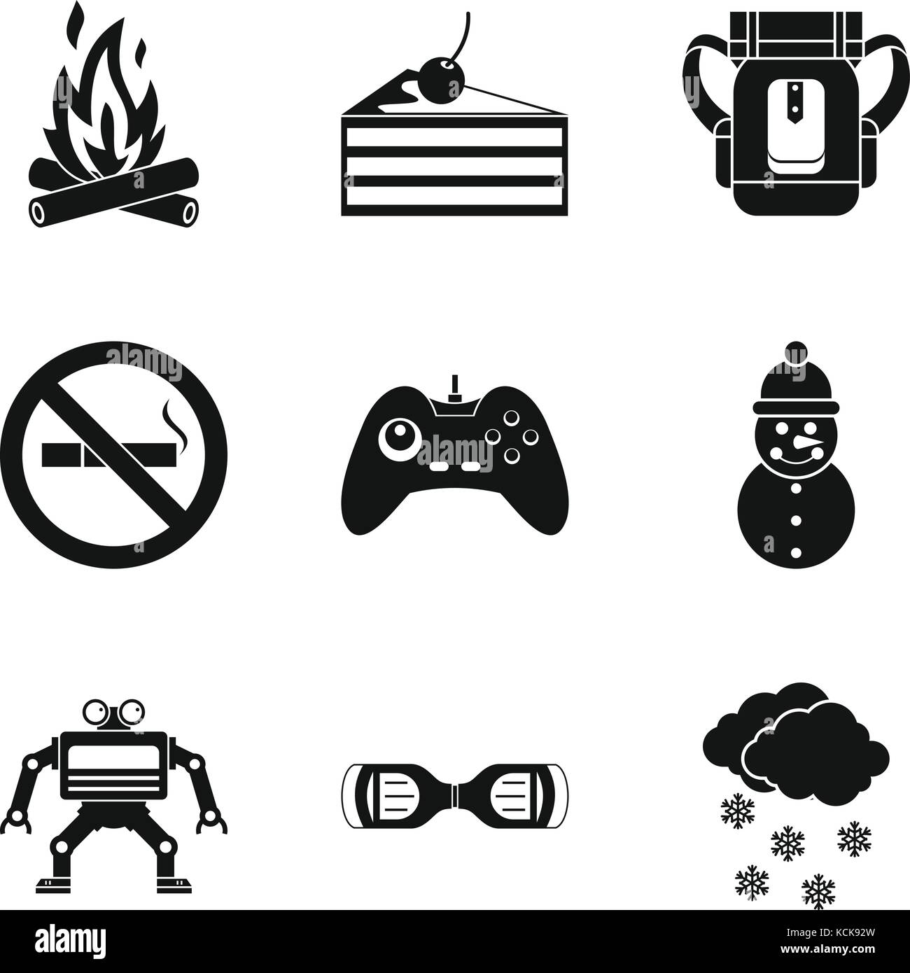 Modern children icons set, simple style Stock Vector Image & Art - Alamy