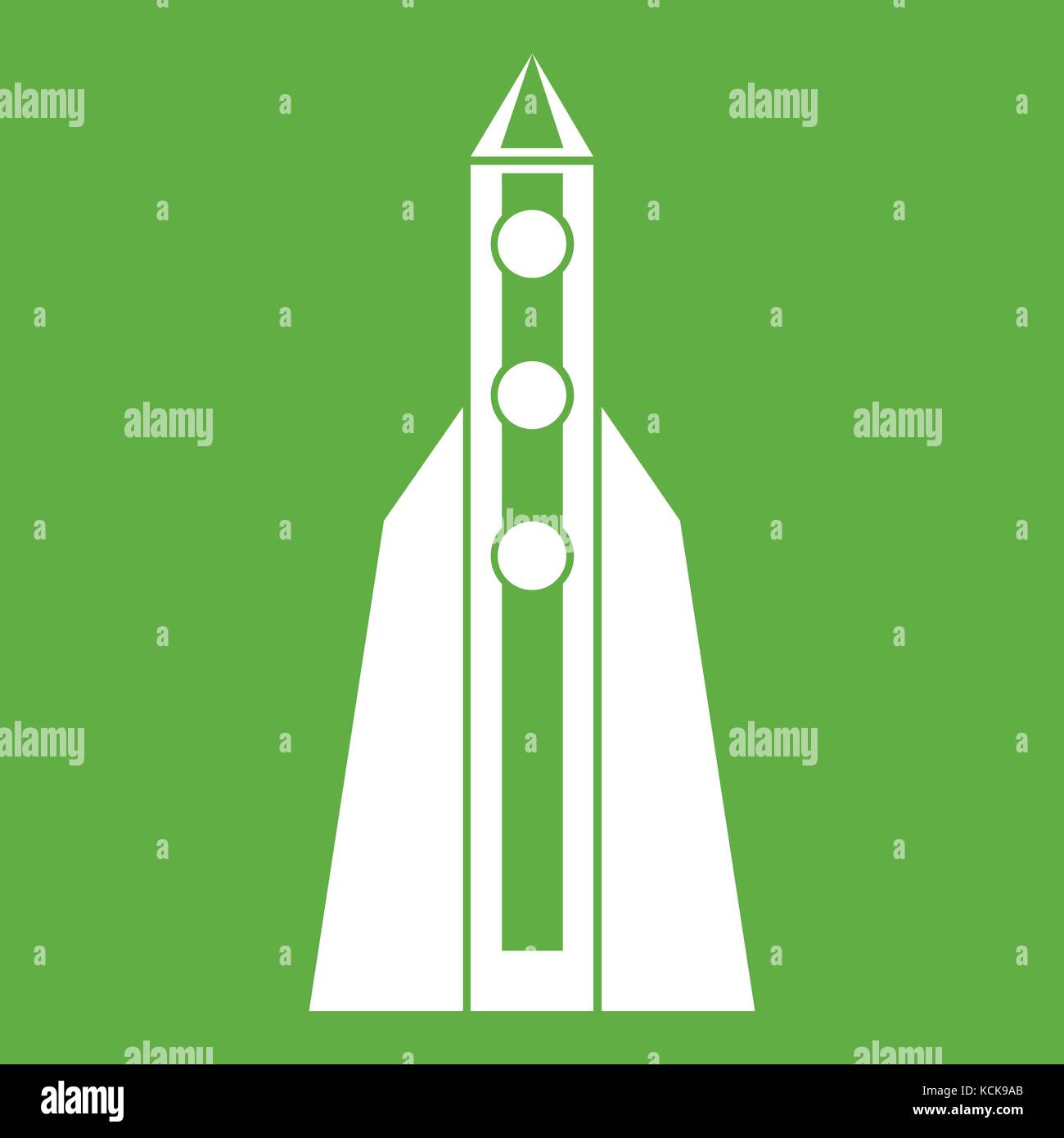 Rocket icon green Stock Vector Image & Art - Alamy