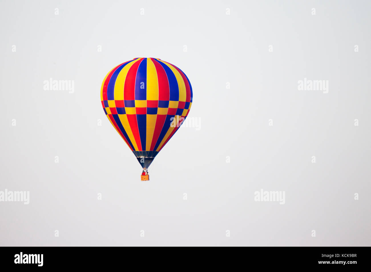 hot air balloons on white background Stock Photo - Alamy