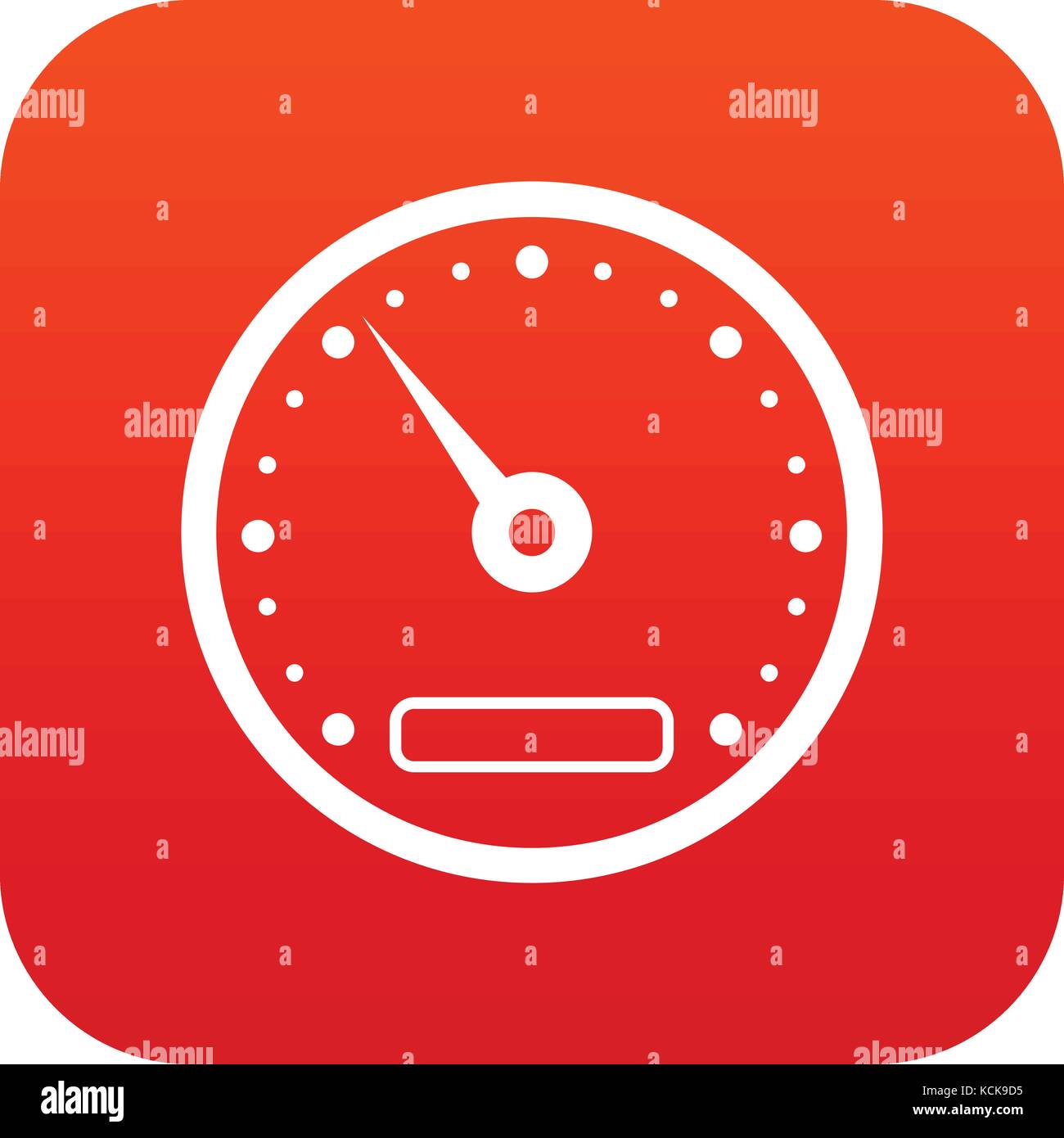 Speedometer icon digital red Stock Vector Image & Art - Alamy