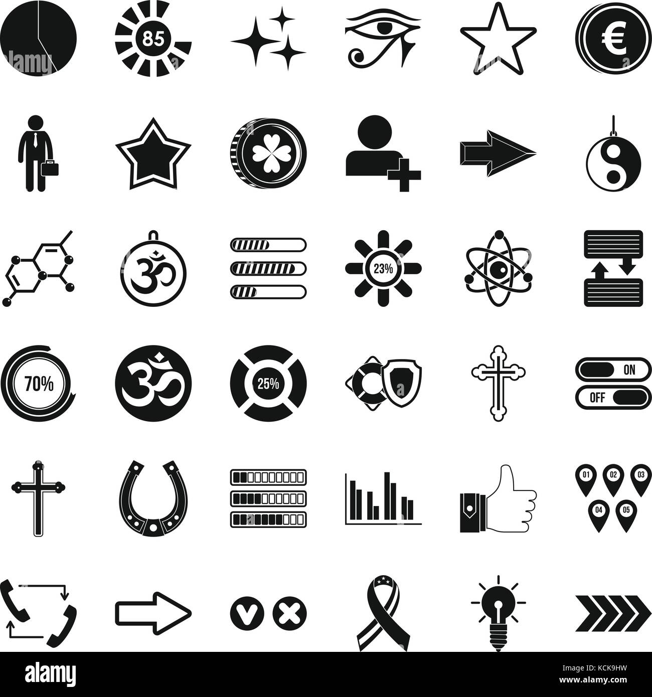 Element icons set, simple style Stock Vector Image & Art - Alamy