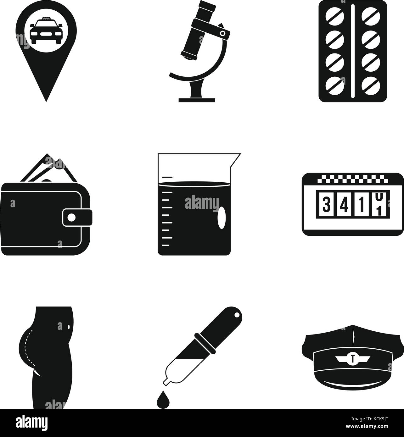 Elaboration icons set, simple style Stock Vector Image & Art - Alamy