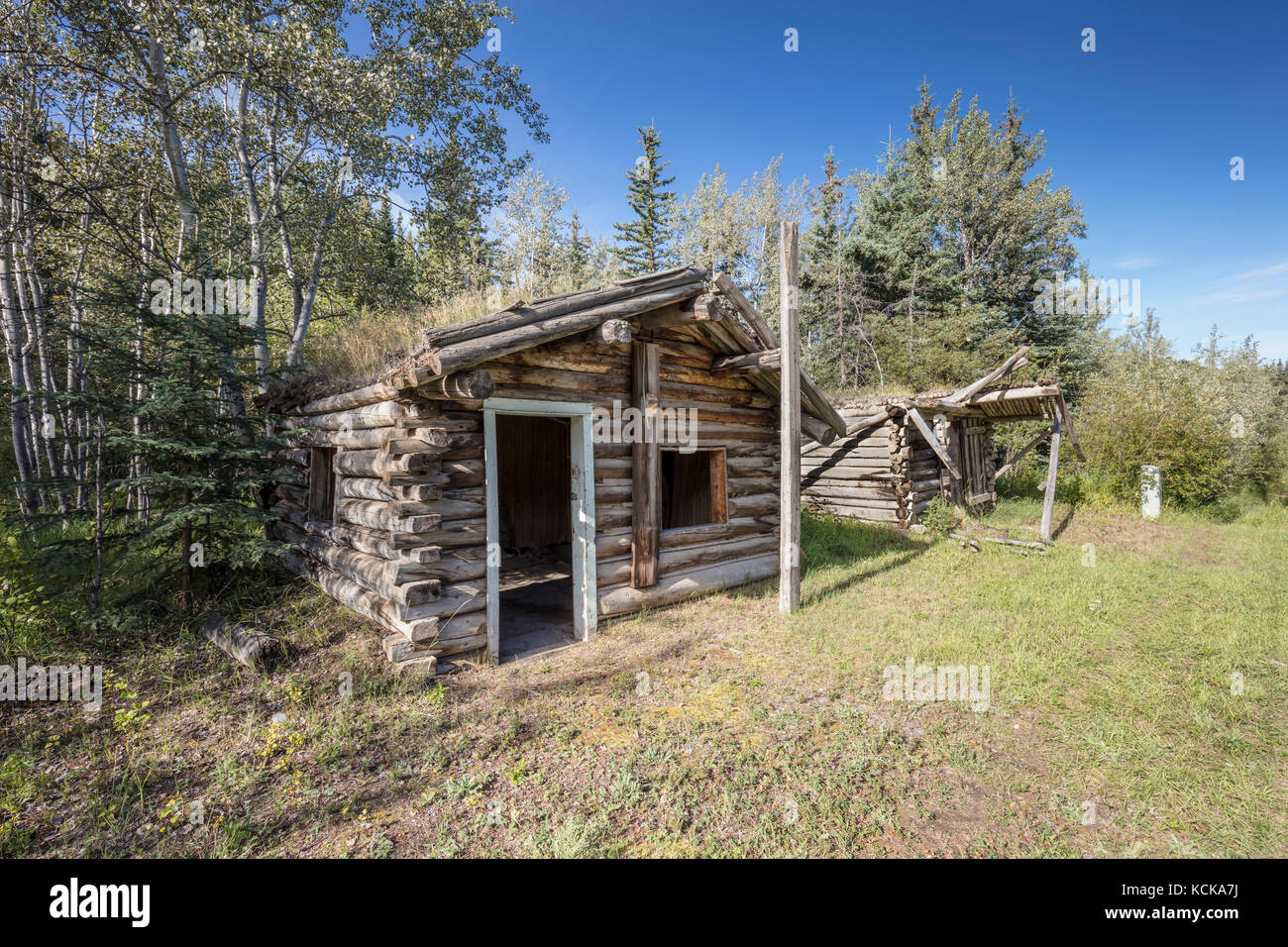 Prospector cabin on the historical building walking tour in carmacks hi