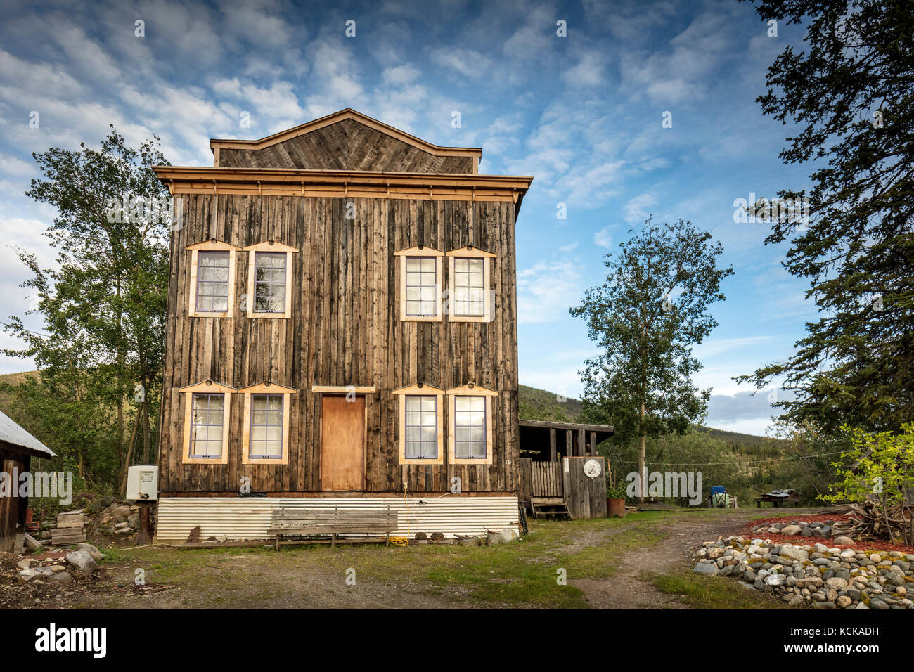 Building in Keno City in the Yukon, Canada Stock Photo Alamy