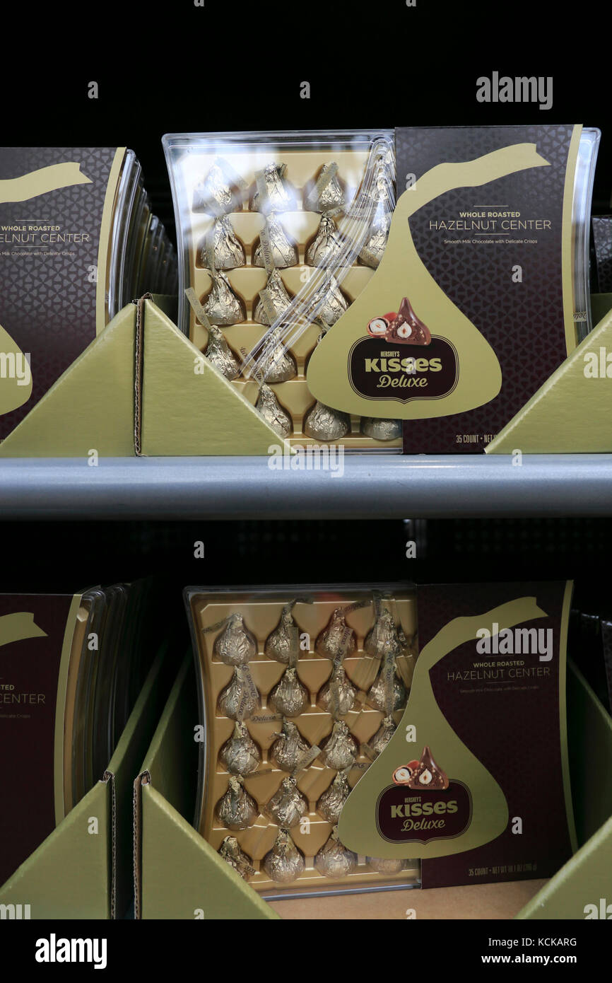 Chocolates for sale in the superstore of Hershey's Chocolate World
