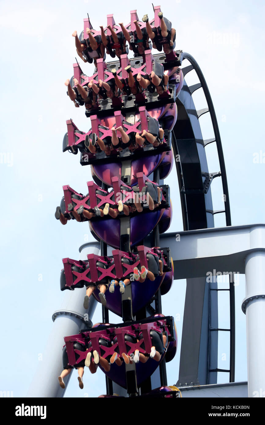 Great Bear roller coaster in Hersheypark,Hershey,Pennsylvania,USA Stock