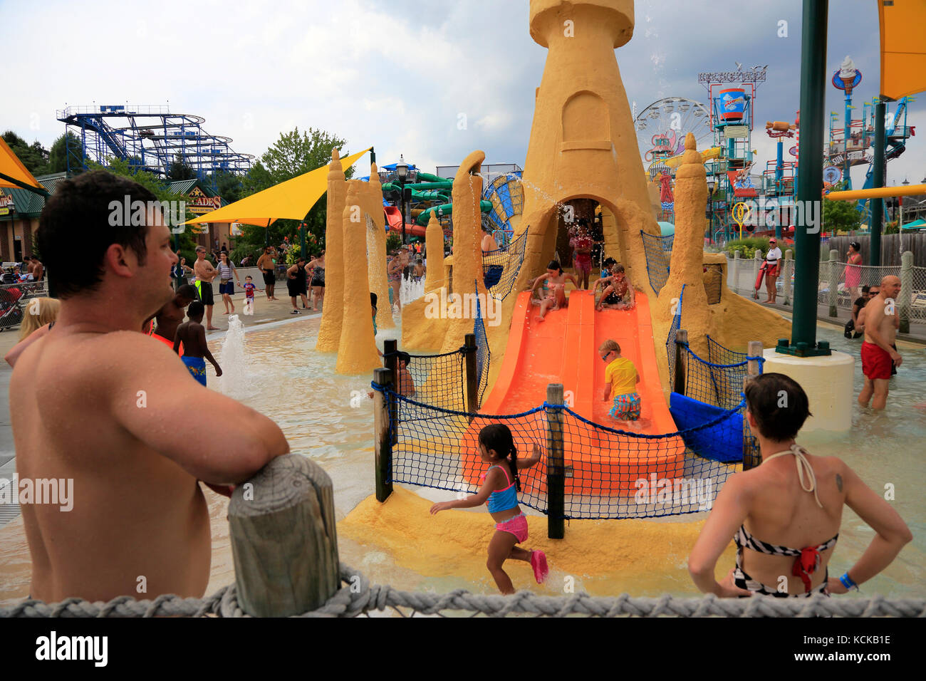 Water park inside of Hersheypark. Hershey.Pennsylvania.USA Stock Photo