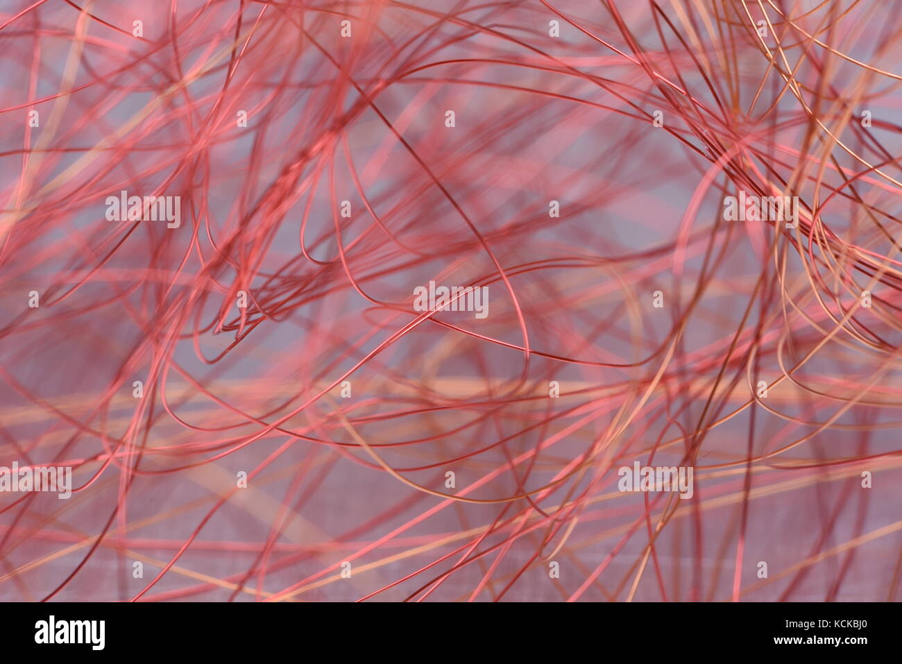 Copper wire abstract network Stock Photo Alamy