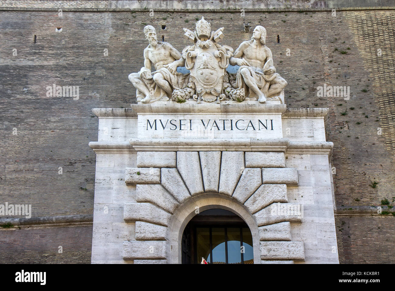 Vatican city,Vatican Museum main door decoration Stock Photo