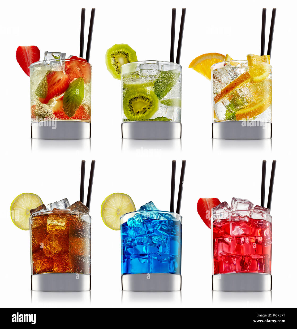 alcohol cocktail set Stock Photo Alamy