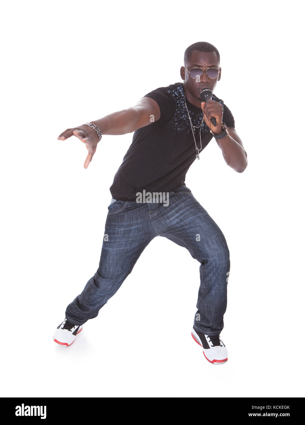 Singer singing back Cut Out Stock Images & Pictures - Alamy