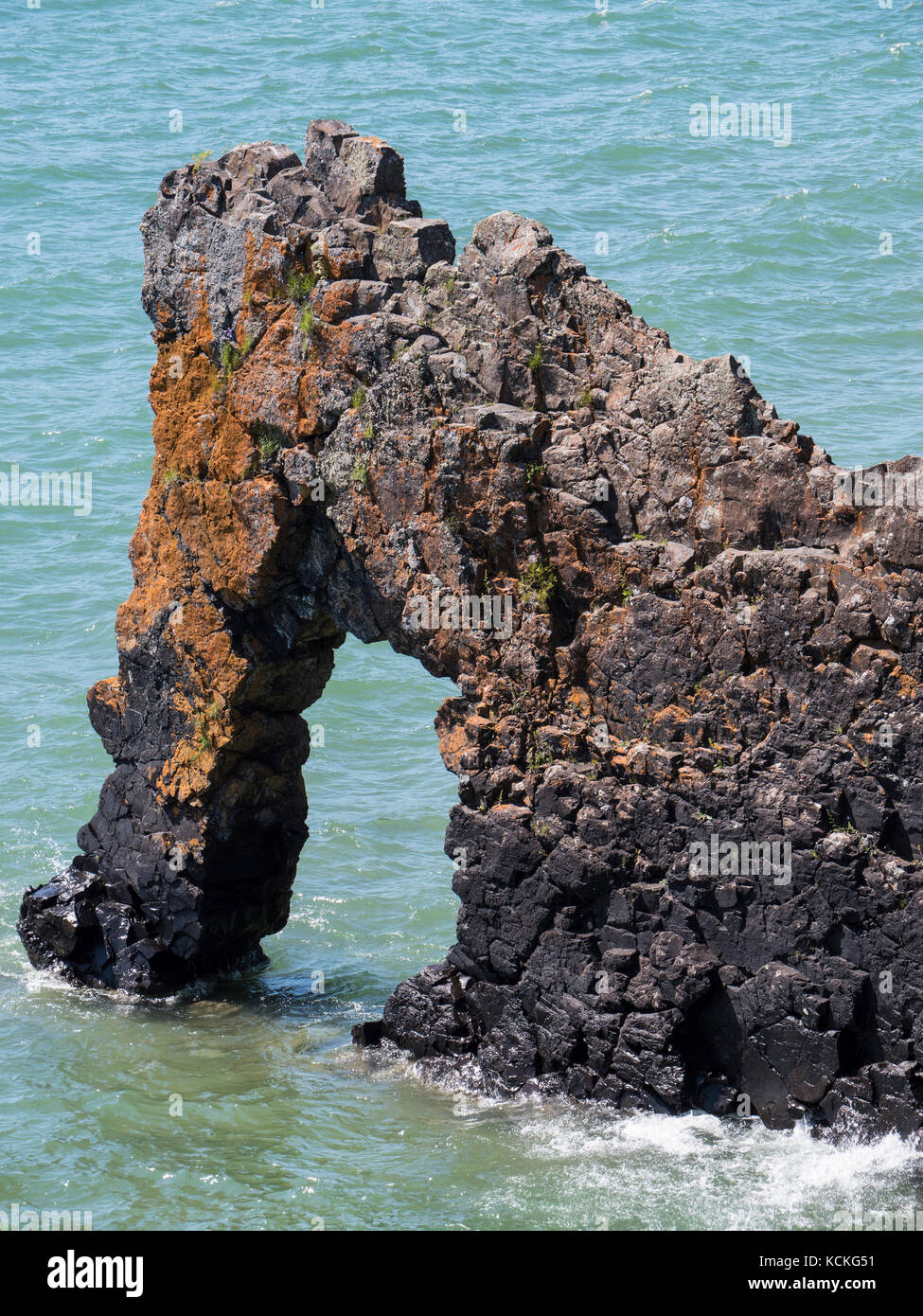Sea Lion Rock, Sleeping Giant Provincial Park, Ontario, Canada. Stock Photo