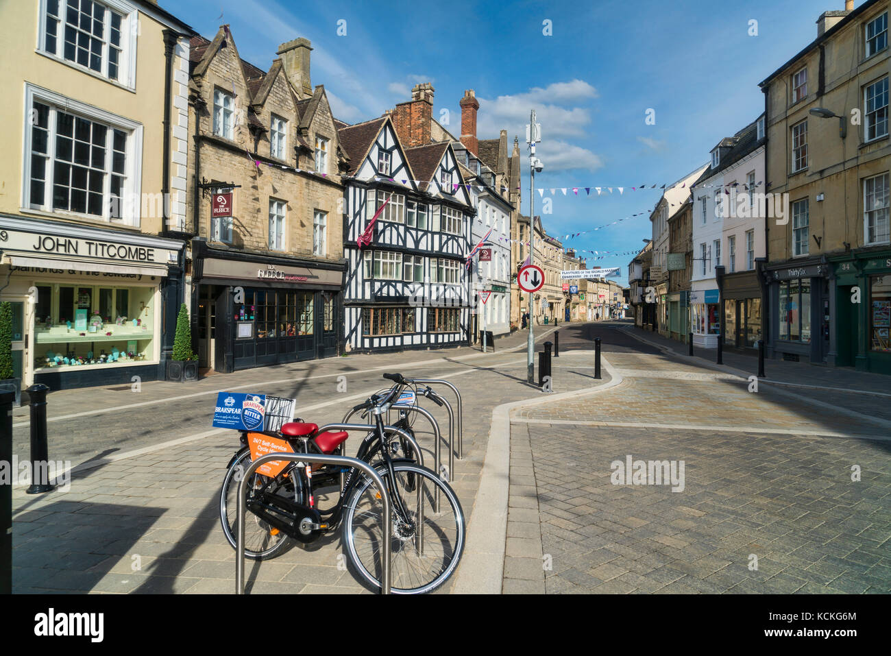 Cirencester; sheep Street; Gloucestershire; UK; England Stock Photo Alamy