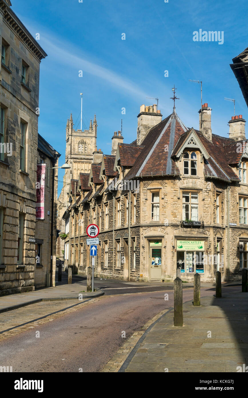 Corinium Museum, and parish, church, Park  Street, Cirencester; Gloucestershire; UK; Stock Photo